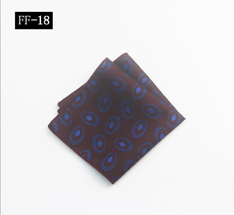 Pocket Towel Men'S, Suit Banquet Wedding Groom Best Man Striped Pattern High-End Small Square Towel Handkerchief