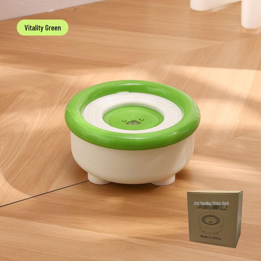 Anti-Splash Pet Water Bowl: No-Wet Mouth, Large Capacity, Anti-Tip, Detachable & Easy To Clean