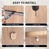 122pcs Shelf Support Pegs L-Shaped Wardrobe Shelf Fixed Brackets Bookcase Wooden Glass Layer Board Furniture Bracket Holder