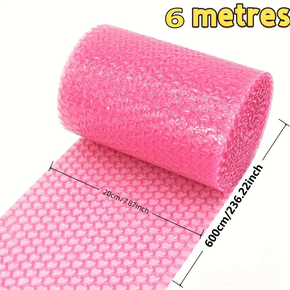Light Lotus Pink Heart-Shaped Bubble Wrap Rolls Shock-Absorbing Packing Foam Paper Heart-Shaped Packaging Thickened Colourful