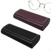 Eyeglasses Box Eyewear Display Lightweight Storage Organizer Easy to Clean Multiuse PU Leather