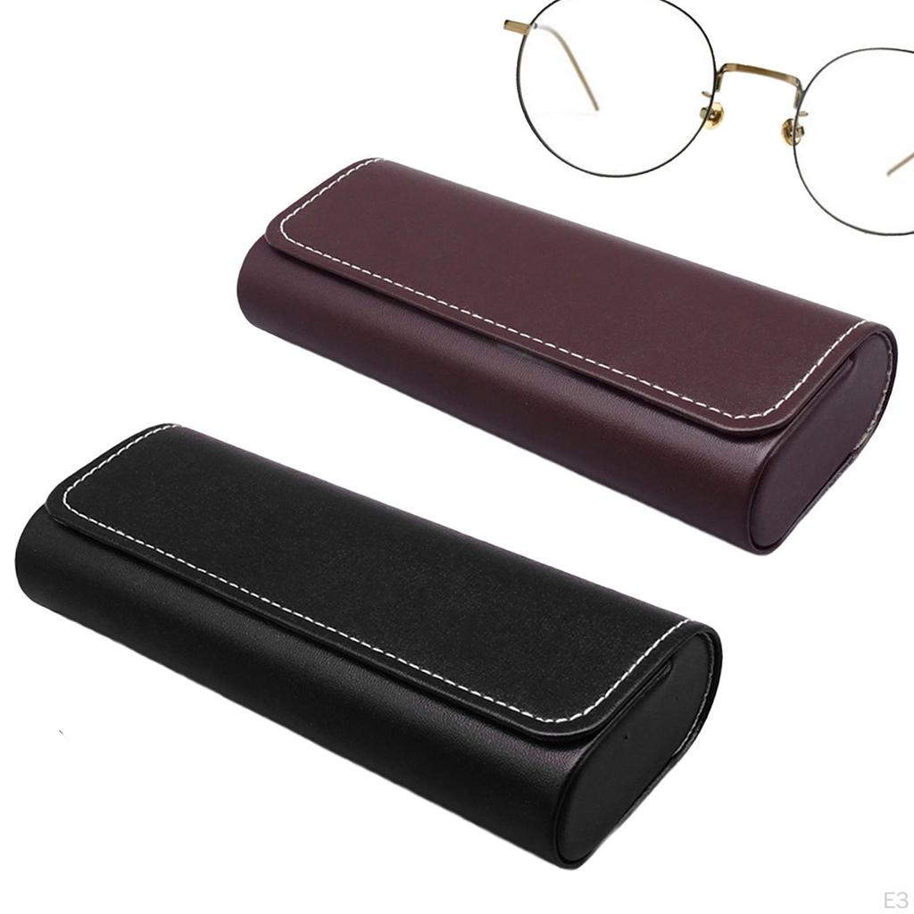 Eyeglasses Box Eyewear Display Lightweight Storage Organizer Easy to Clean Multiuse PU Leather