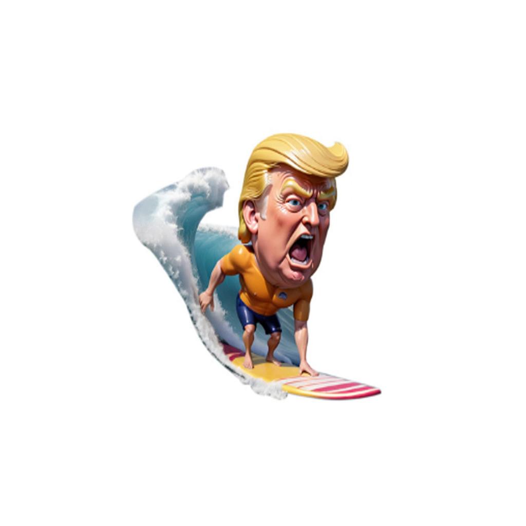 Multifunctional Acrylic Small Pendant Ocean Surfing Shape Small Pendant Color Printing Daily Car Pendant.