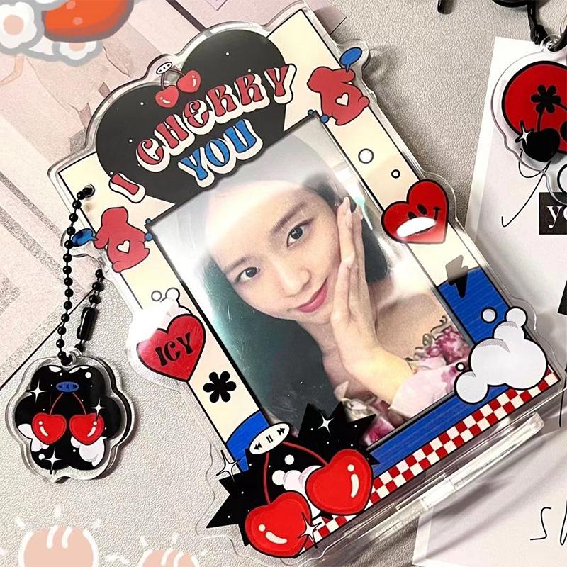 Arylic Photocard Holder 3 Inch Kawaii Photo Frame Picture Protector Card Case Idol Star Photo Binders Photo Packaging Supplies