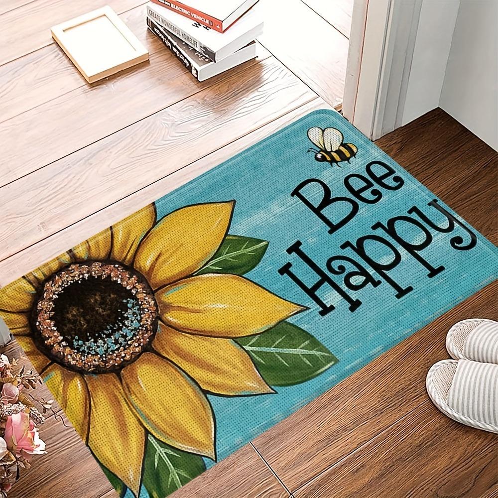 1PC Welcome Pattern Kitchen Rugs Non-Slip Door Mats Pop arts design Living room Rug Bath Mat Carpet for Home Sink Laundry Decor
