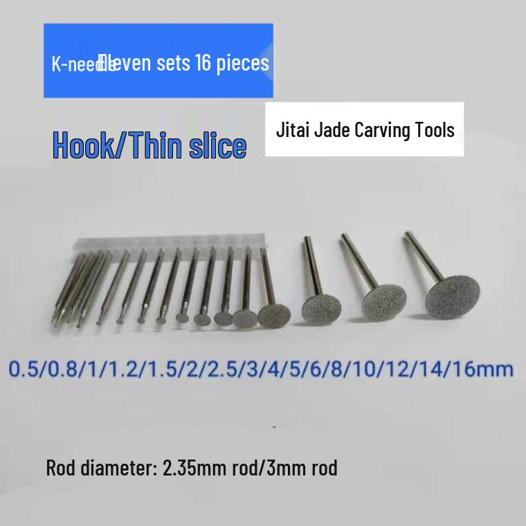 Diamond Jade Carving Tool Set: Polishing & Grinding Needles for Stone