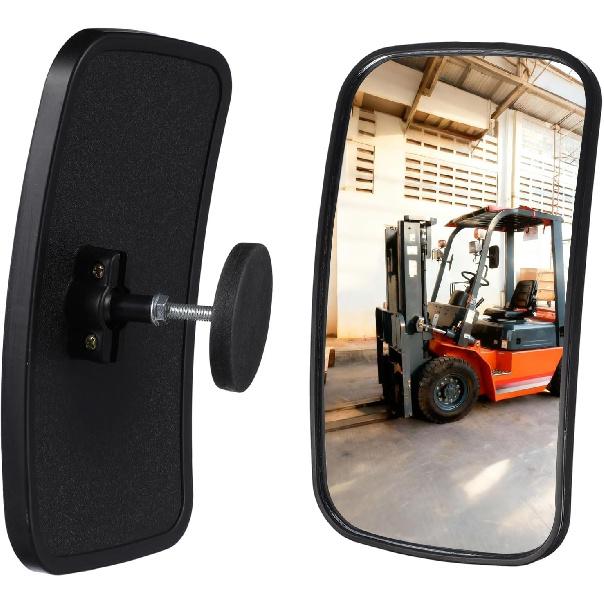 Magnetic Forklift Rearview Mirror 2 Pack, Forklift Universal Side Mirror, Suitable for Most Forklift Types, 360 Degrees Adjustable Wide Angle,