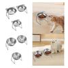 Cat Bowl Raised Pet Feeder Accessories Nonslip Decorative Supplies Feeding Container for Living Room Travel Home Dogs Bedroom