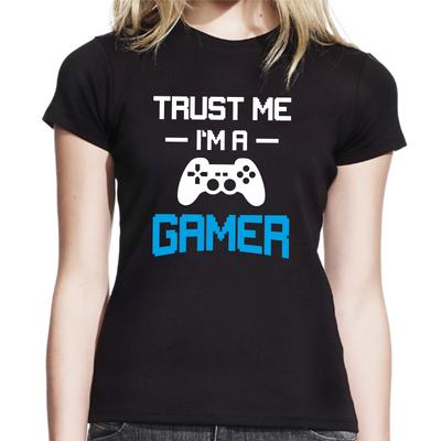 Zaufaj mi JESTEM Graczem Gracz Geek Nerd Komedia Zabawa Damski Dziewczęcy