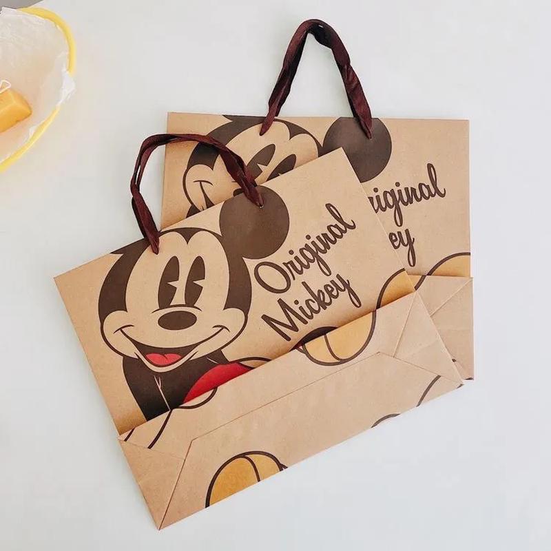 Mickey Cartoon Kraft Paper Gift Bag Set