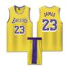 Lakers Crew Neck Yellow Basketball Jersey No.23 LeBron James