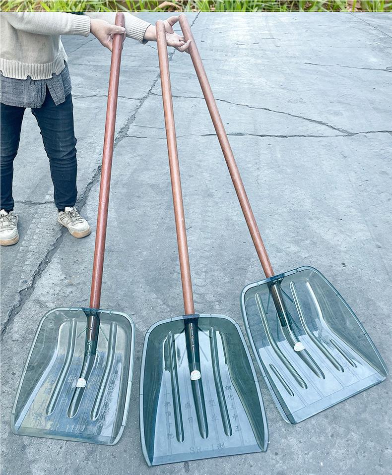 Large Thickened Tempered Plastic Snow & Grain Shovel