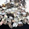 20Pcs, Natural Shell Pendant Connector, Handmade Oval Charms Connectors for Jewelry Making DIY Necklace Accessories