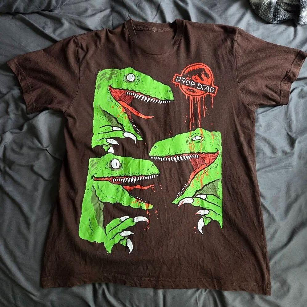 Drop Dead Jurassic Park Graphic T-shirt S-5XL S