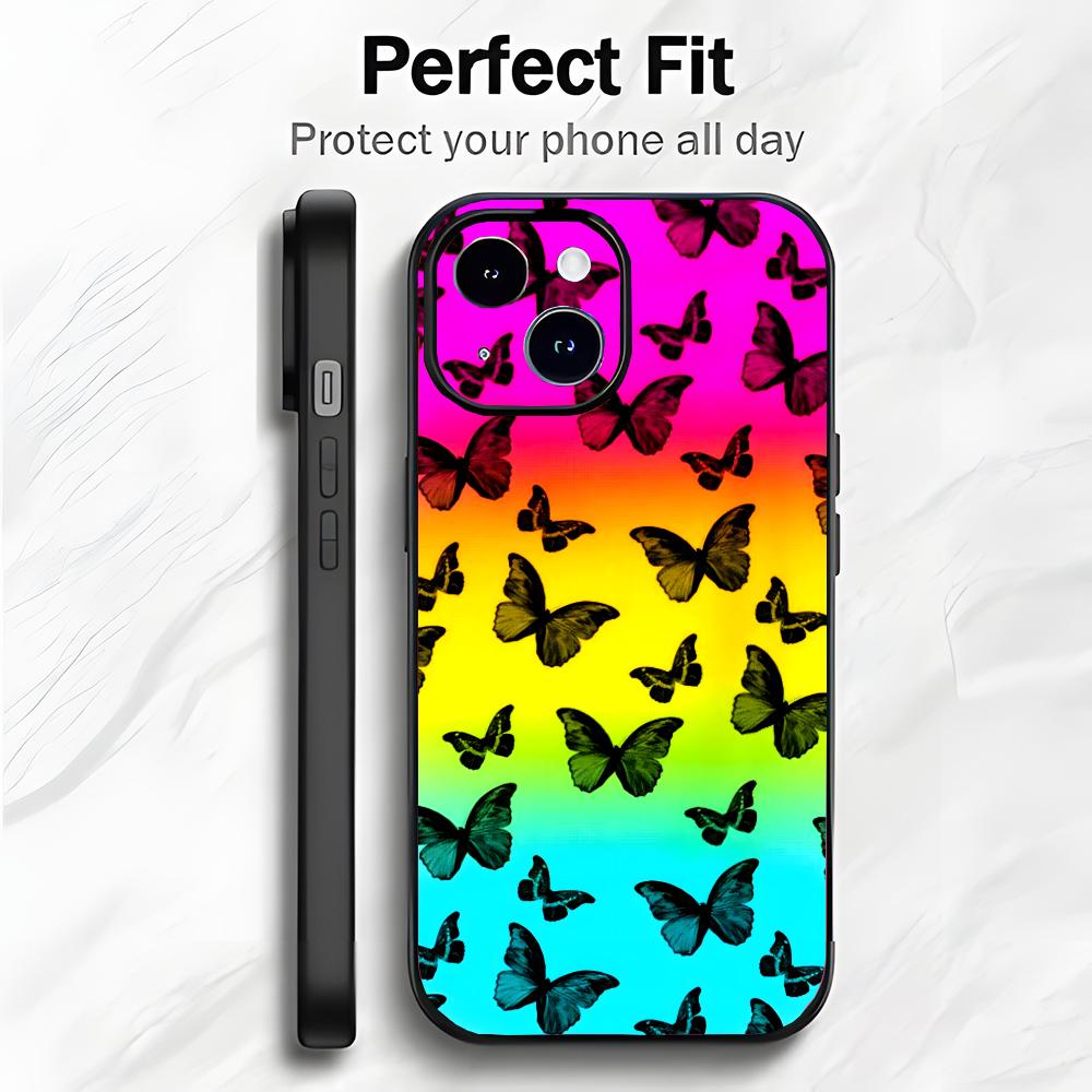 Butterfly Moth Delicate Insect Art Phone Case Phone Case Soft Packaging Lightweight For iPhone17 16 15 14 13ProMax