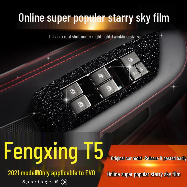 Sternenhimmel Schalthebelfolie für Forthing T5 EVO Innenraumkonsolendekoration