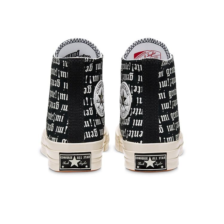 Converse Tela Anni '70 Stampa Integrale Vintage Antiscivolo Resistenti Scarpe da Skate High Top Unisex Sneakers Bianco Nero 168697C