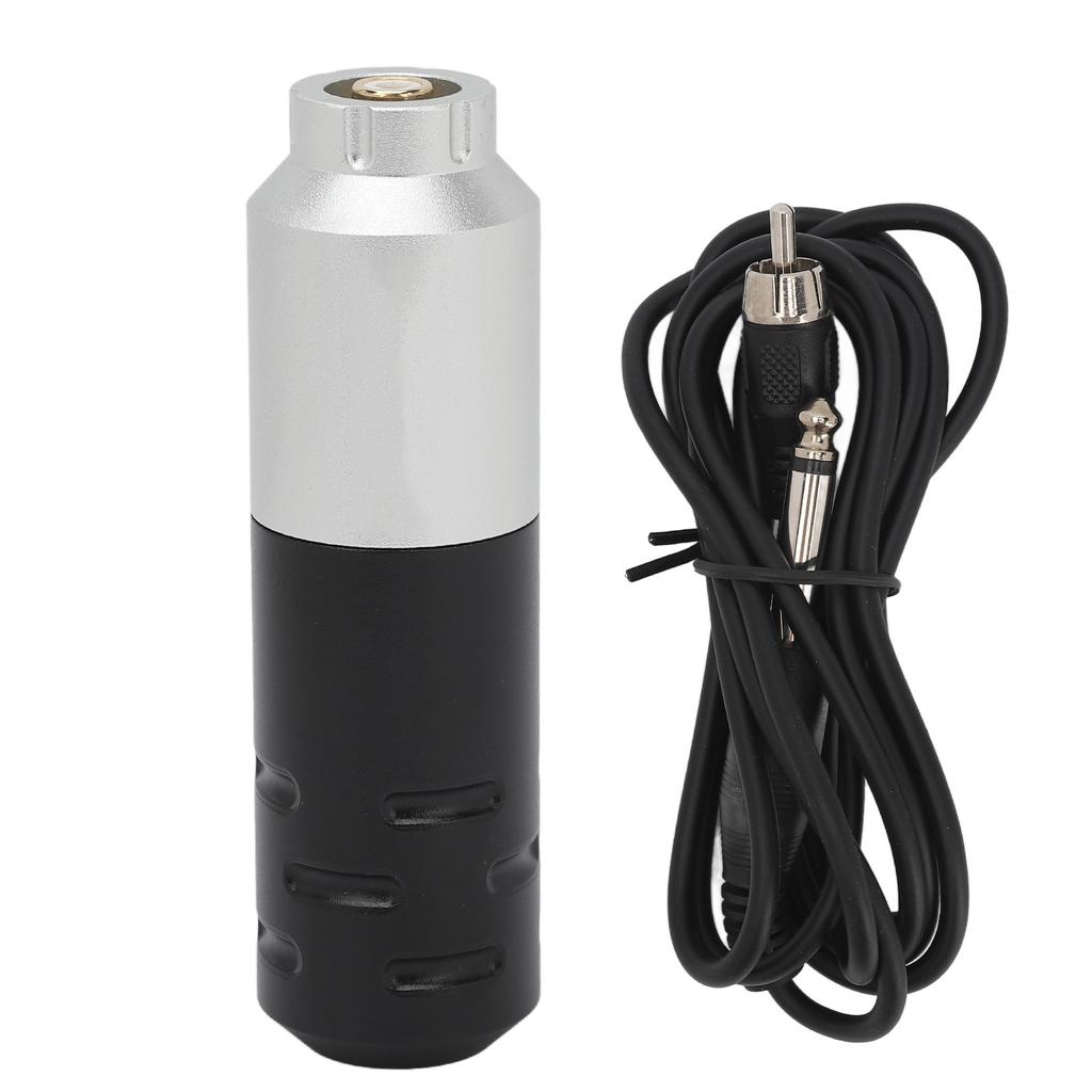 2000mAh Sada tetovacího strojku Stříbrný Krátký Bezdrátový Rotační RCA Rozhraní Tetovací Pero Sada