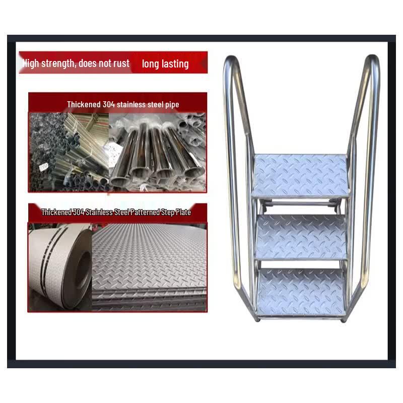 BuBuWen 3-Step Industrial Folding Ladder