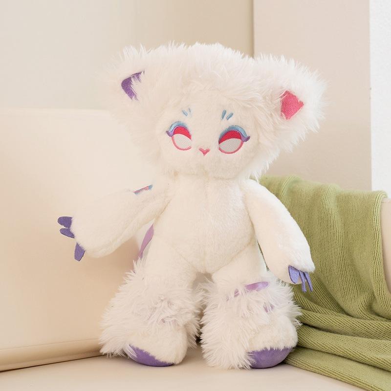 

Cat Plush Toy Doll Pillow Gifts Andere Style Y2k Gyaru Neko Subculture 40cm/15.75in білий