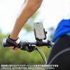 Sanwa Supply Smartphone Holder with Screw Adjustable Bicycle/Cart Clamp, Angle, Portrait/Landscape Compatible, CR-LASMP1