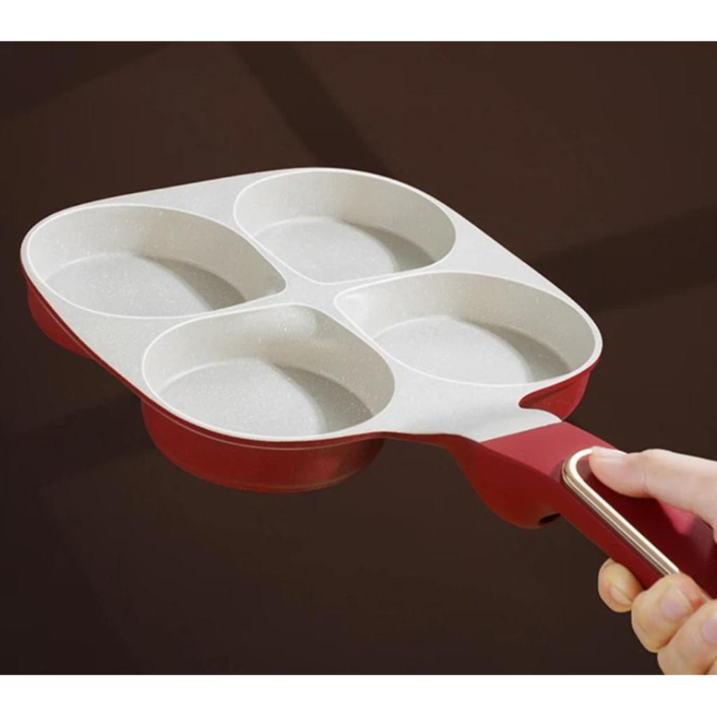 SSN Four-Hole Frying Pan, Egg Maker, Breakfast Pan, Non-Stick Pan, Burger Pan