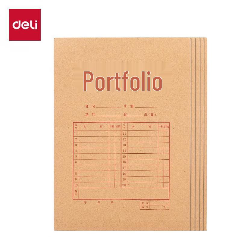 Deli A4 Kraft Paper File Bag
