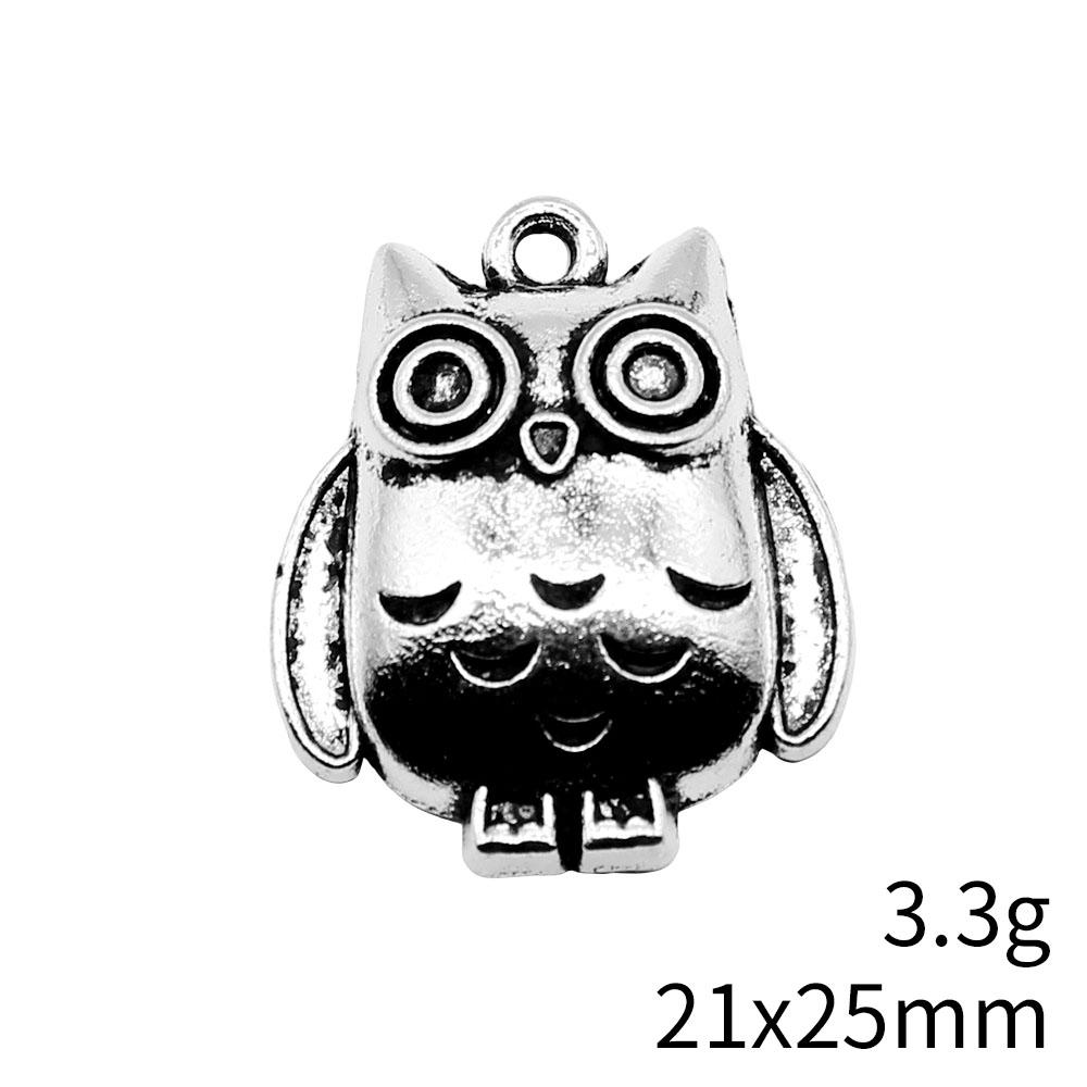 Big Owl Pendant Wings Charms For Forest Bird Theme DIY Bracelet Necklace Jewelry Making Supplies For
