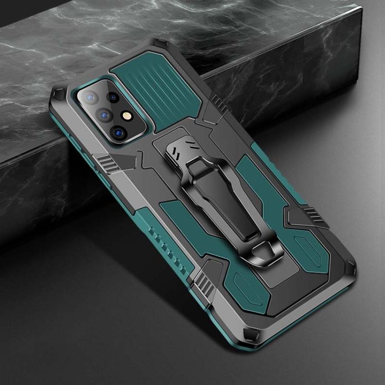 

For Samsung Galaxy A52 5G Armor Warrior Shockproof PC + TPU Protective Case(Coffee) For Samsung Galaxy A52 5G зелений