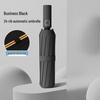 Fully Automatic 24-Rib Folding Umbrella: Large, UV-Resistant, Sun & Rain Protection with Custom Logo Options