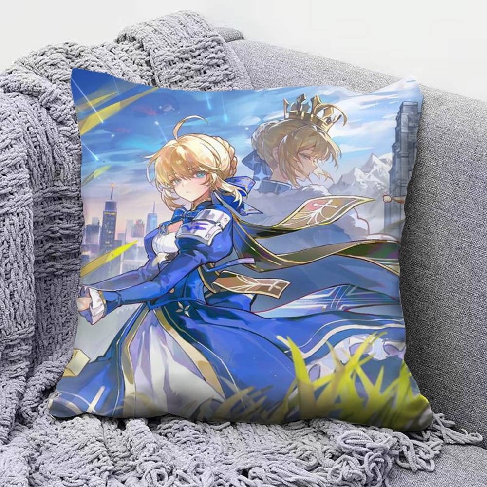 Saber Artoria Pendragon Fate Grand Order FGO  Home Sofa Cushion Covers and Aecorative Custom Pillow Covers