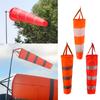 60/80/100cm Windsock Outdoor Wind Direction Measurement Reflective Belt Rip-stop Weather Vane for Airport Aviation Garden Farm