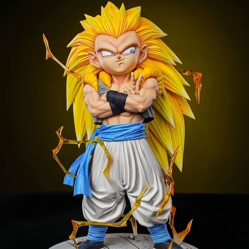 25cm Dragon Sphere Z Gotenks Ssj3 Figure Super Saiyan 3 Gotenks Action Figures Polyvinyl Chloride Statue Collector Miniature Playthings For Children