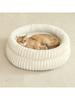 Round Cute Cat Bed for Large Dog House For Medium Warm Sleep KittenDog Bed Pet Basket Cozy Cat House Super Soft Pet Bed Plush