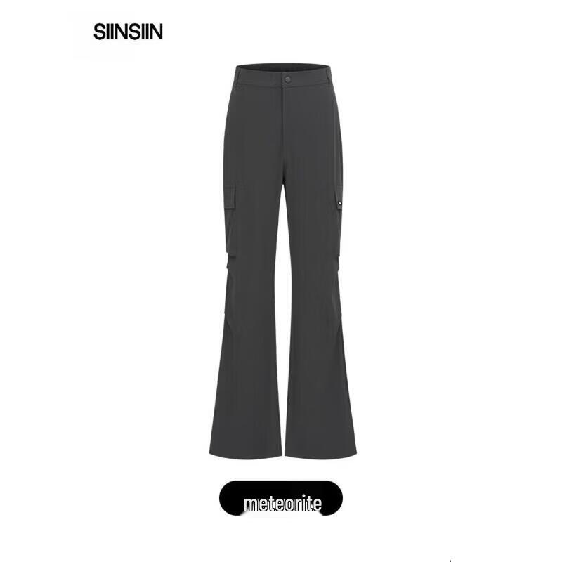

SIINSIIN Women s Slimming Quick-Dry Micro-Flared Cargo Pants M