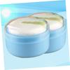 GARVALON Baby Powder Puff Box, Talcum Powder Puff Case, Durable Material, One-Hand Operation, Gentle On Skin, Newborn Care Supplies, 2-Pack