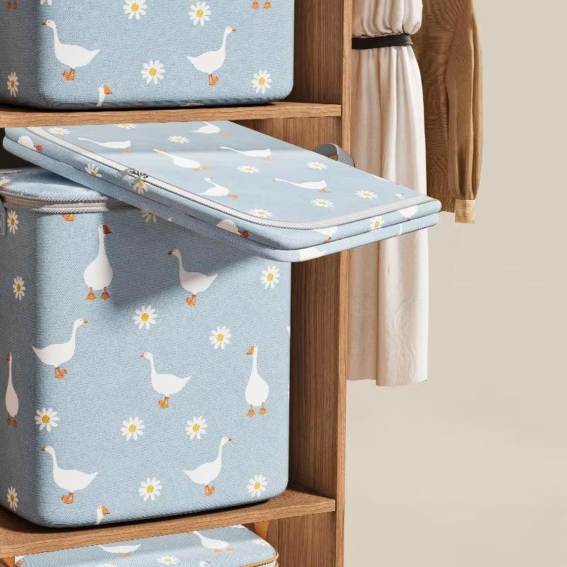 Cotton Quilt Storage Bag Large Capacity Quilt Storage Box Non Woven Clothes Special Storage Moving Luggage Bag Portable