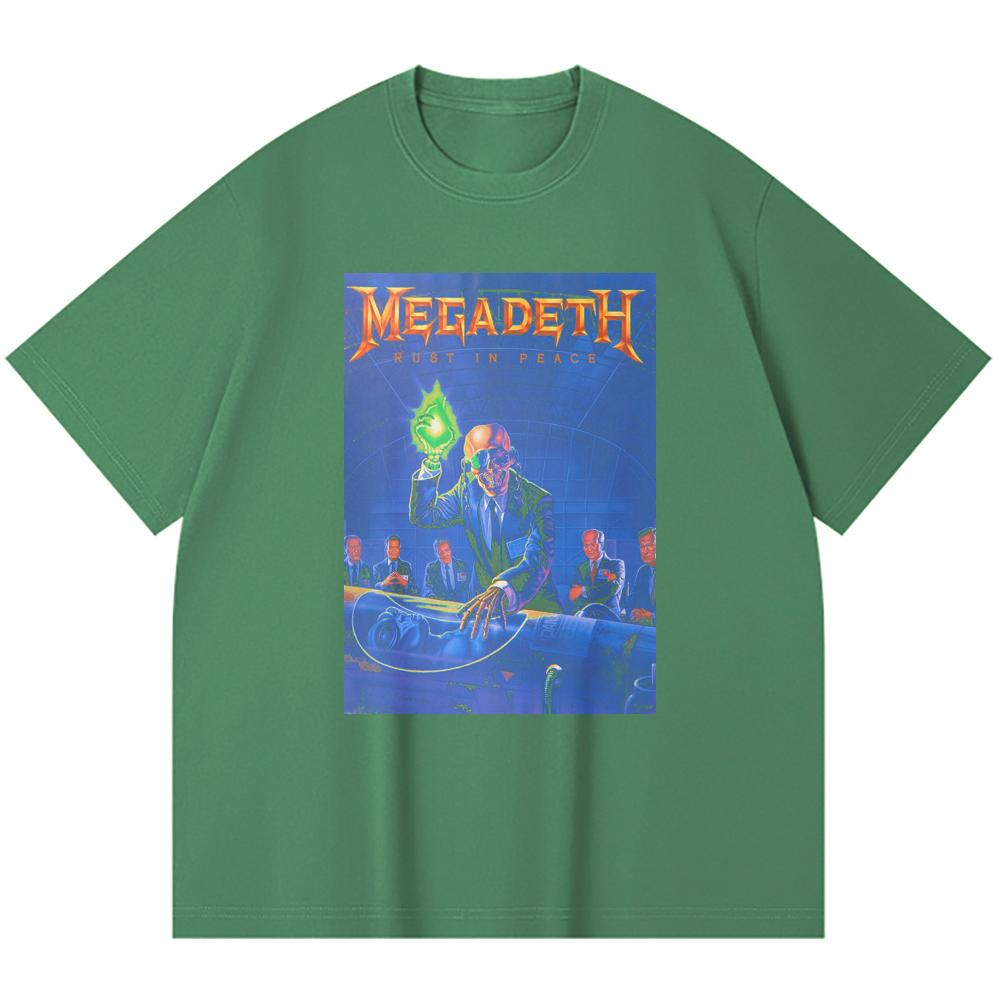 230 g/m² 100% Baumwolle Heavy Metal T-Shirt Rockband Beliebte Musik Druck Unisex Schweres Baumwoll-T-Shirt