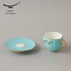 Yongfengyuan Madam Porzellan West Lake Blau Keramik Teetasse & Kaffeetasse Paar (150ml)