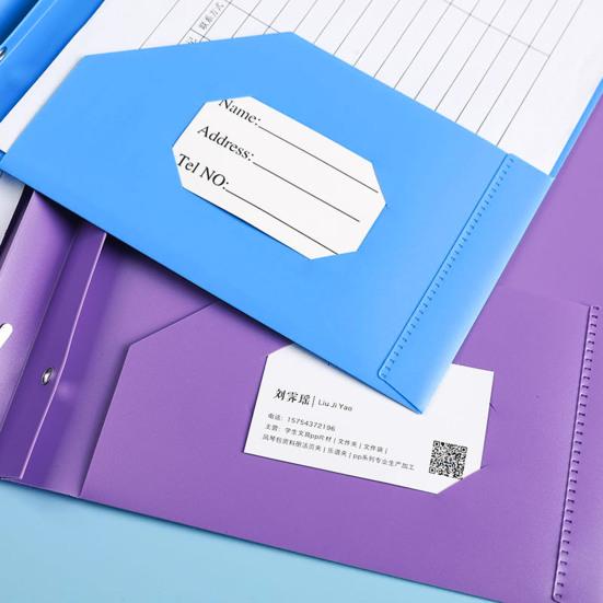 1/6 Adet Çatallı Dosya Klasörü Çift Cepli Tasarım Plastik Klasörler Kartvizitlik Mektup Boyutunda Düzenleyici