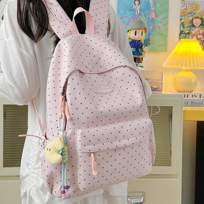 Zaino Grande Capacità Resistente all'Usura Colore Macaron per Ragazze delle Scuole Medie