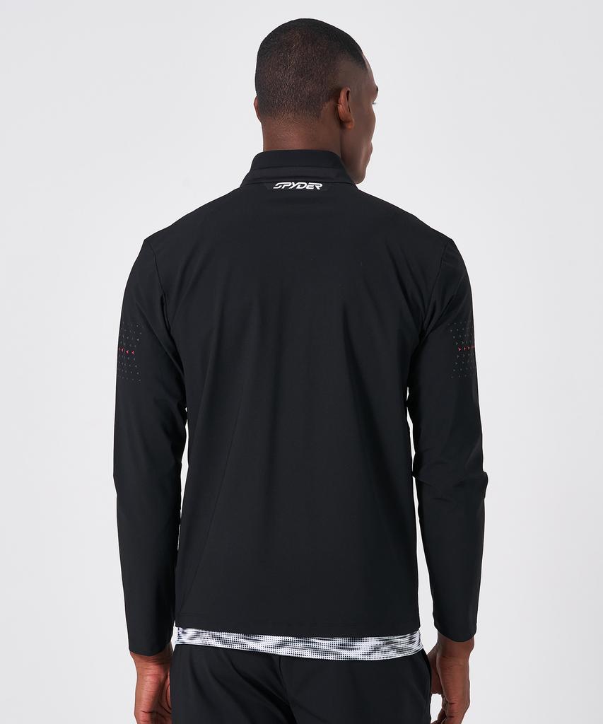 Spyder Men'S Pro Web Cool Cooling Tricot Training Zip-Up Spkmcnft204Mblk