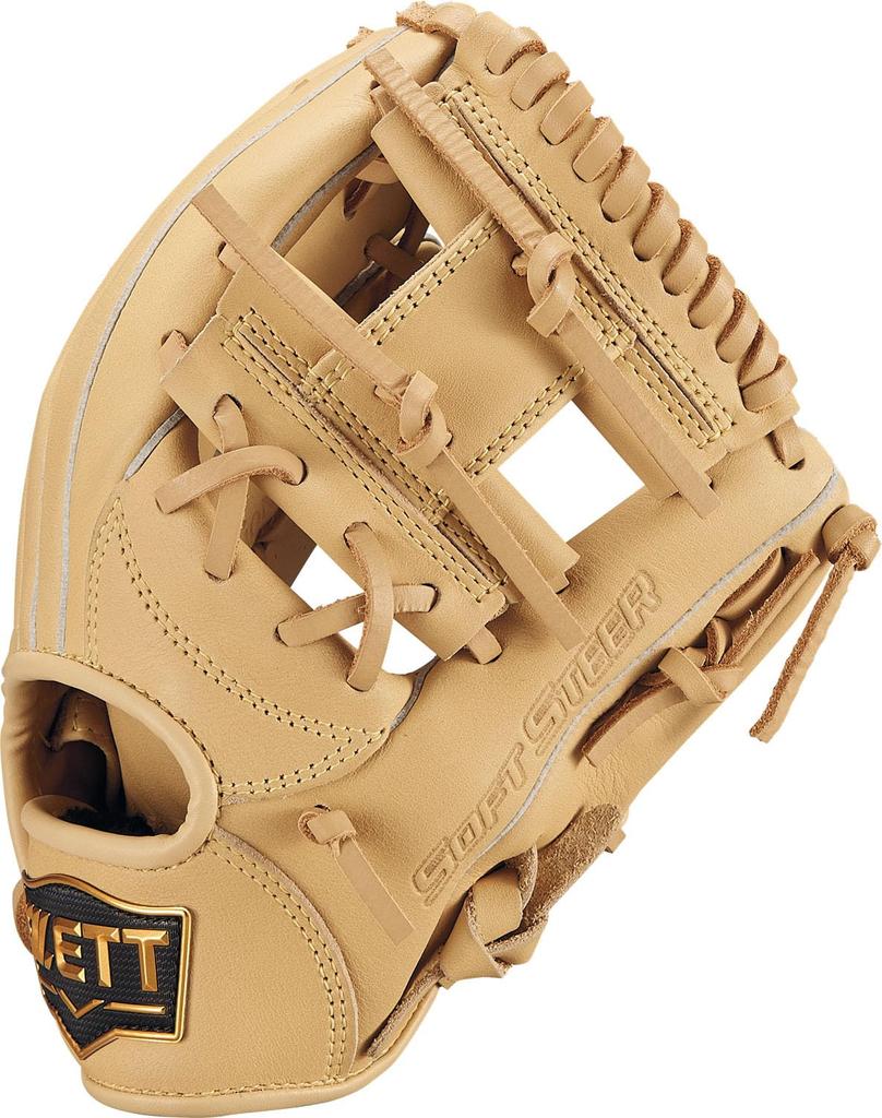 ZETT Youth Soft Steer Baseball Pastel Brown BJGB74510 Glove, All-Around, (3200), Right-Handed Throw,