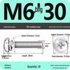 304 Stainless Steel Phillips Round Head Screw with Flat Washer M3/M4/M5/M6