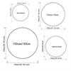 1Pcs Flower Round Rug Area Rug Flower Round Carpets For Living Room Bedroom Chair Carpets Home Decor Gifts