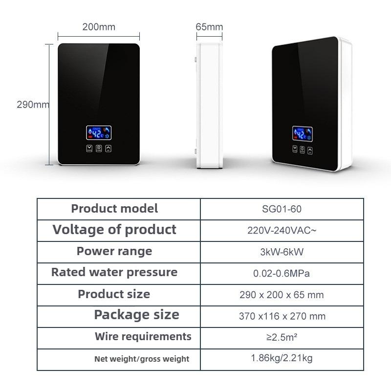 Constant Temperature Instant Electric Water Heater Small Water Storage-free Barber Shop, Quick Heating Electric Water Heater