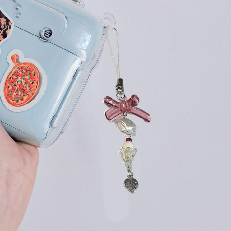 Women Cherry Keyring Cute Strawberry Butterfly Pendant Keychain Jewelry Teen