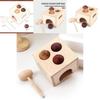 Wooden Early Education Toy With Mallet For Toddler Learning And Development