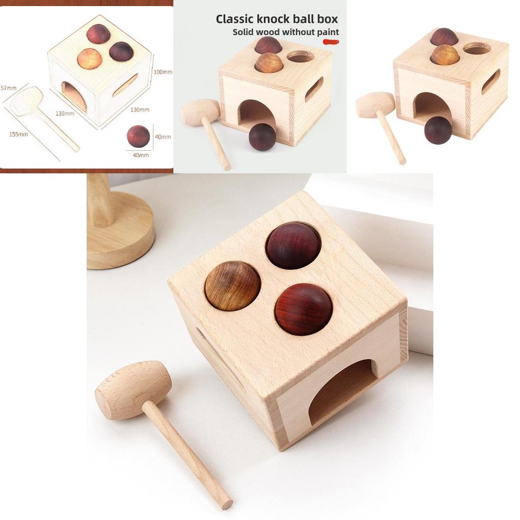 Wooden Early Education Toy With Mallet For Toddler Learning And Development