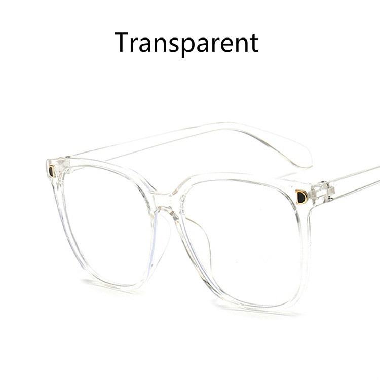 Anti-radiation Eyeglasses Fashion Oversize Square Big Frame Women Men Eye glasses